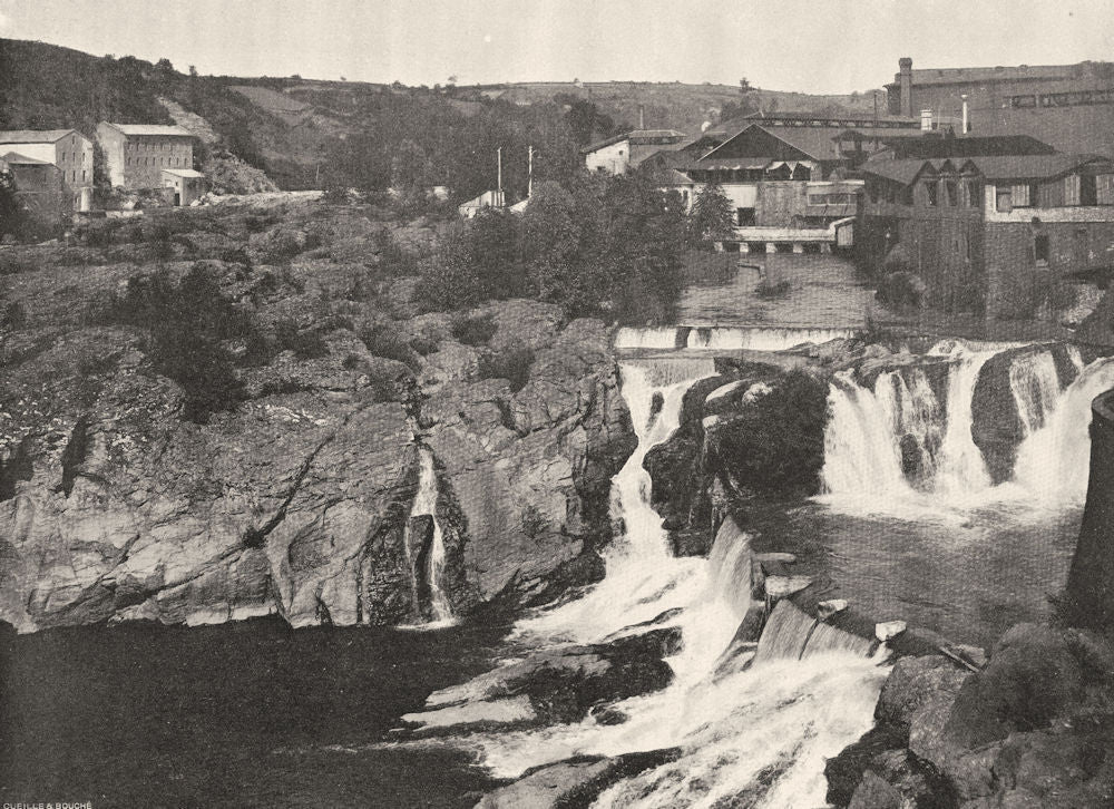 TARN. Saint-Juéry- Le saut du Tarn 1903 old antique vintage print picture